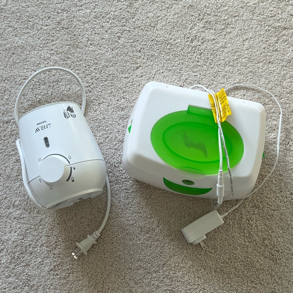 Philips bottle warmer and Munchkin Wipe Warmer Lot